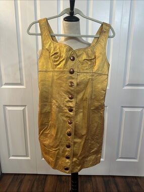 New with the tags genuine leather dress